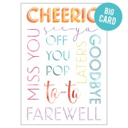 BC176 Big Cheerio Big Card